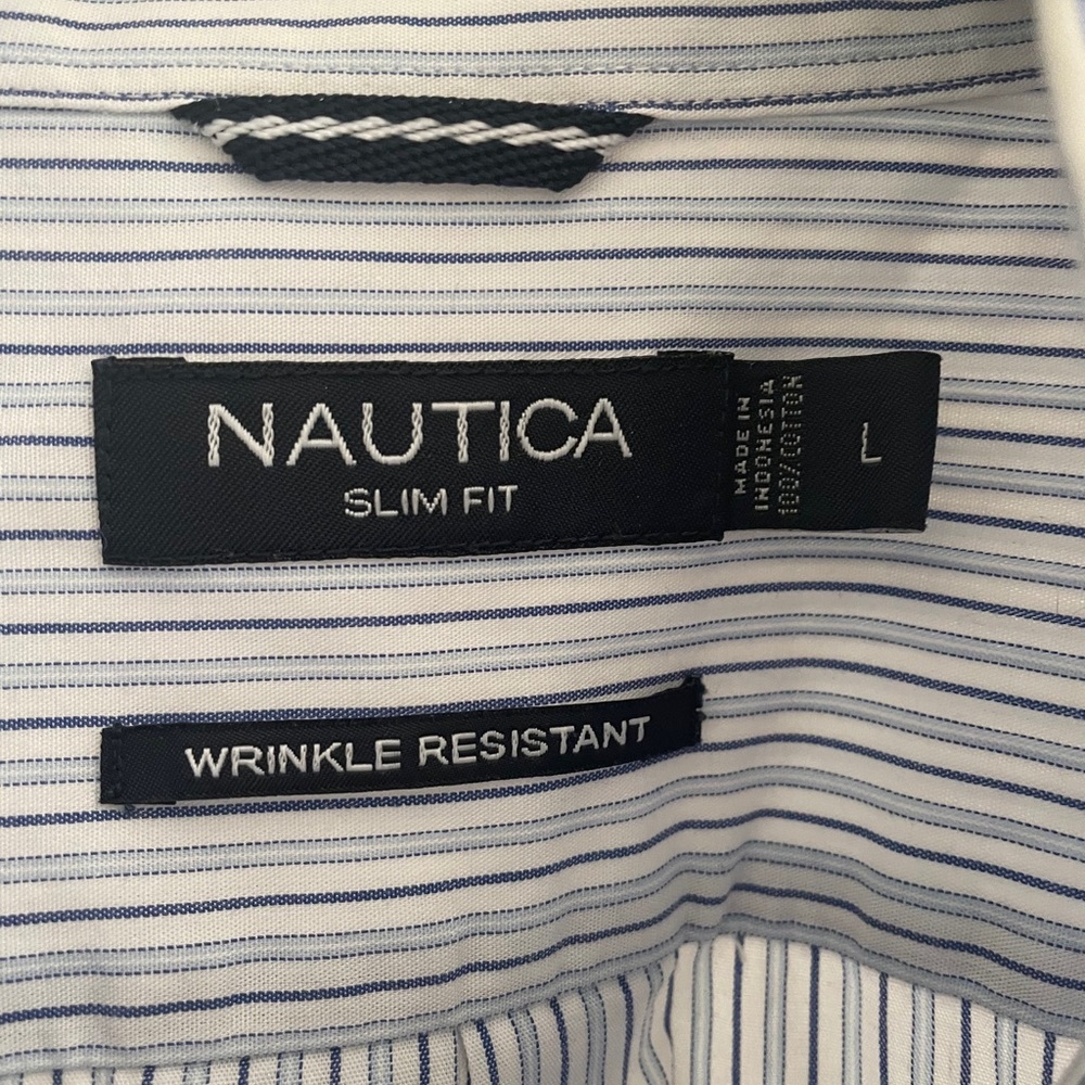 Nautica slim fit long sleeve shirt.